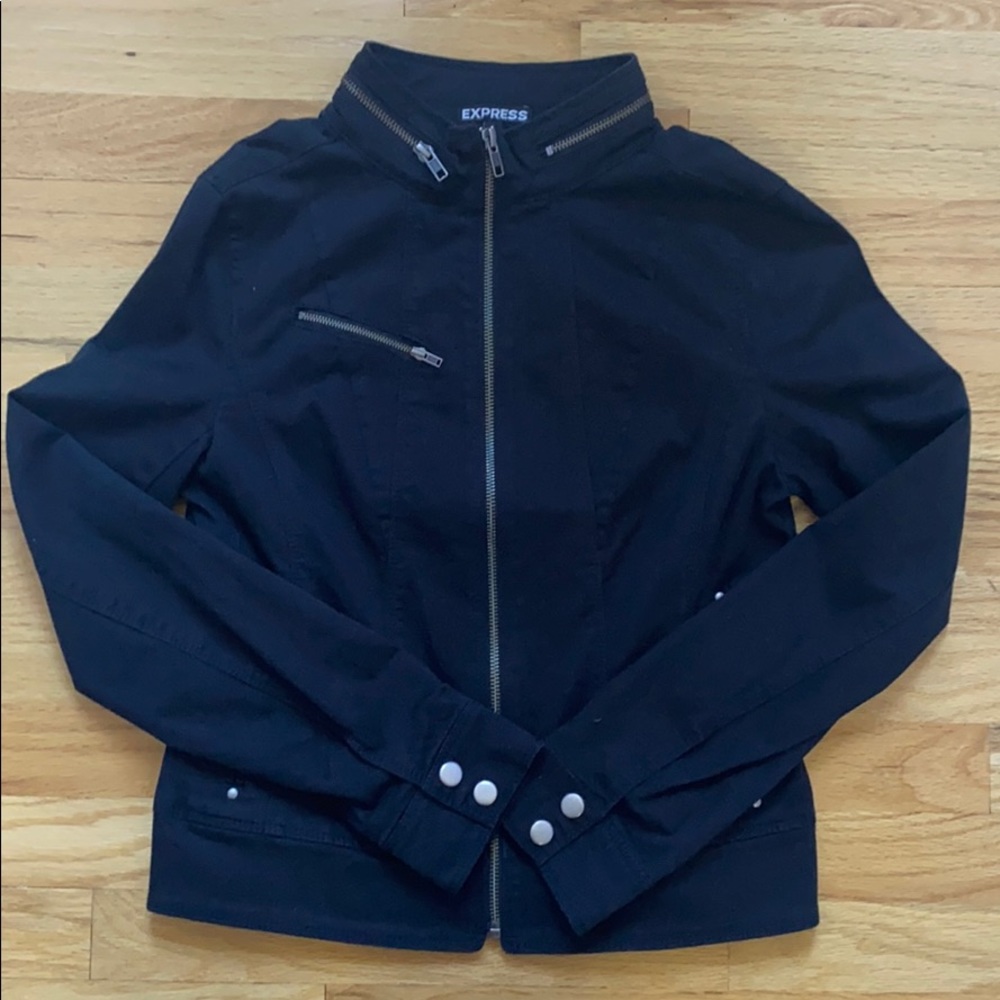 Fun zipper detailed jacket from Express